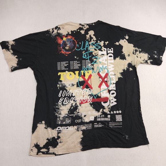 BooHooMan World Tour Band Short Sleeve Crew Neck T Shirt Mens Size M Black - Picture 9 of 9